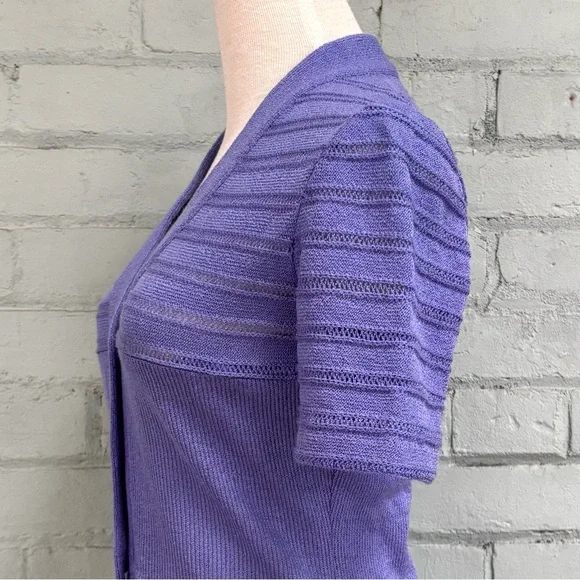 Vintage 70s Purple Knit Dress - Picture 6 of 10